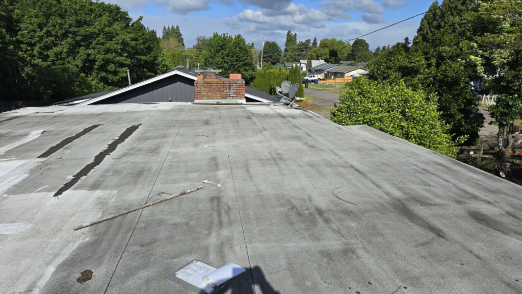 Granulated Roofing Before